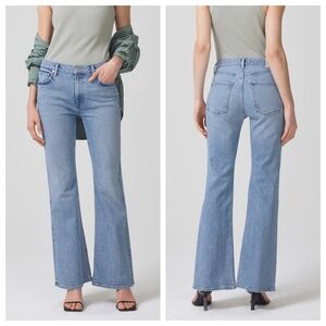 NWT CITIZENS OF HUMANITY Isola Flare Mid Rise Jeans Pegasus Blue Size 30 L32